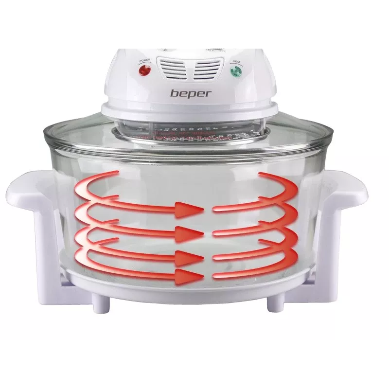 Cuocivapore elettrico Beper BF.640 a 2 piani, timer regolabile, cuocivapore da tavolo