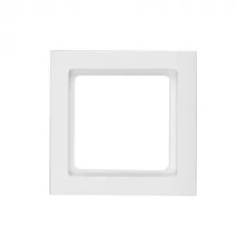 Cornice di copertura / copriinterruttore Hager (berker) modello 10116099, bianco, plastica, senza viti, 1 pezzo