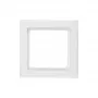 Cornice di copertura / copriinterruttore Hager (berker) modello 10116099, bianco, plastica, senza viti, 1 pezzo
