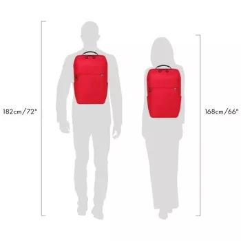 Zaino per il tempo libero DICOTA D32121-RPET rosso poliestere rPET