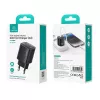 Caricabatterie rapido GaN USB e USB-C 30W usams CC229 bianco — indicatore LED, design compatto