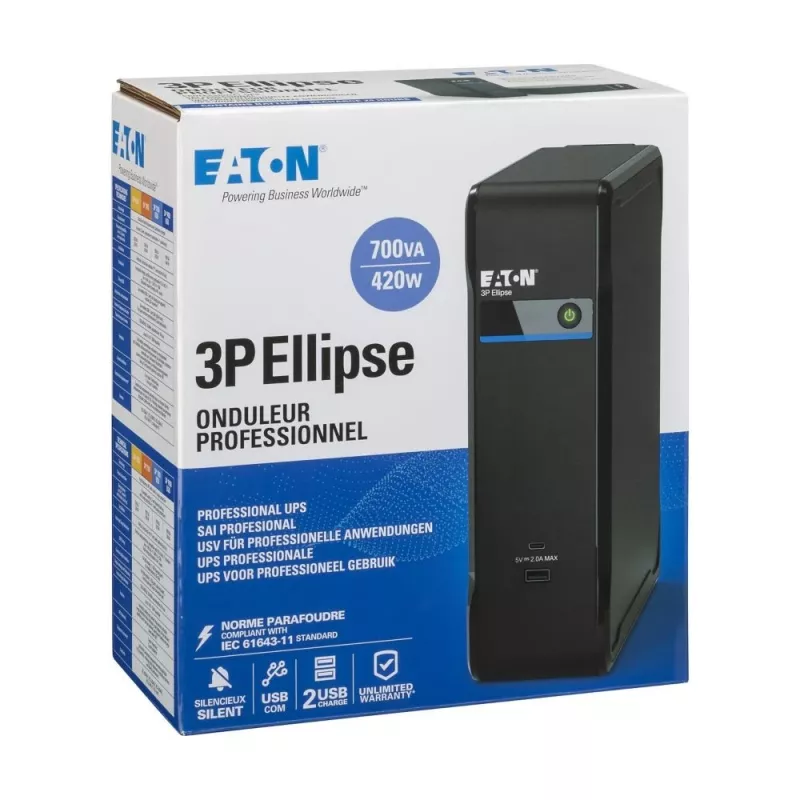Eaton 3P Ellipse 700 UPS standby (offline) 0,7 kVA 420 W 4 prese