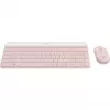 Logitech Slim Wireless Combo MK470 - set tastiera-mouse - wireless - 2,4 GHz - QWERTY - rosé (920-011314)