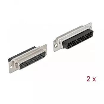 Connettore per fili DeLOCK 66725 D-Sub HD 44 poli nero argento