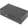 Switch KVM DIGITUS, 4 porte, doppio display, 4K, DisplayPort®