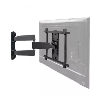Supporto a parete a doppio braccio ultraflat B-Tech per schermi piatti VESA 600x400 35 kg