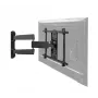 Supporto a parete a doppio braccio ultraflat B-Tech per schermi piatti VESA 600x400 35 kg