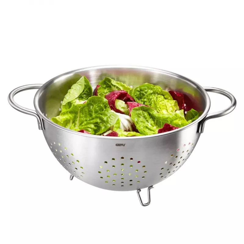 GEFU COLINO colino da cucina, acciaio inox, 24 cm