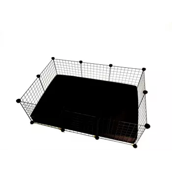 Gabbia modulare C&C 3x2 110x75 cm per porcellini d'India, ricci, nero