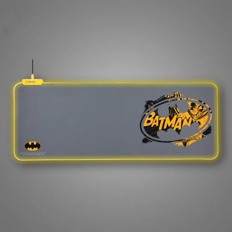 FR-TEC BATPCMPAD tappetino per mouse gaming nero - grigio - giallo (BATPCMPAD)