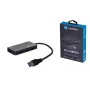 Hub USB NATEC Moth 4 porte USB 3.2 Gen 1 Type-A (5000 Mbit/s), alimentato via USB, nero, cavo 0,15 m