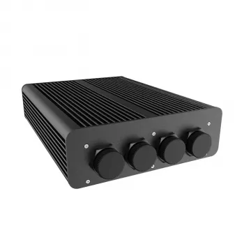 Case Akasa Pascal TX Plus Thin-mini-ITX per Intel, protezione IP65, senza ventola - nero