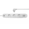 Ciabatta intelligente Denver SHP-300U 3 prese AC tipo E 4 bianco