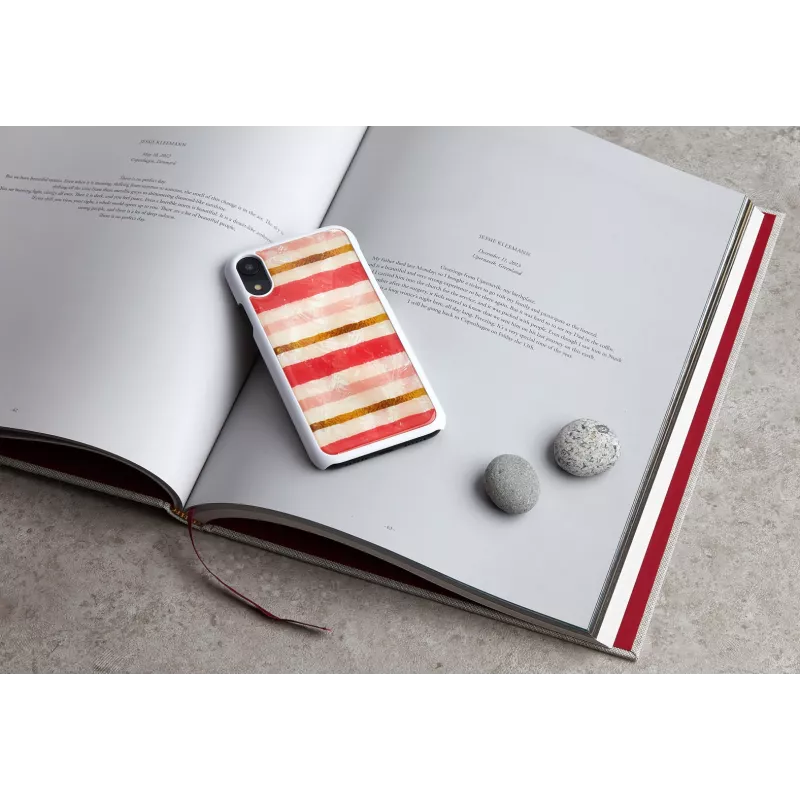 Custodia protettiva iKins per iPhone XR — design Short Cake, bianco