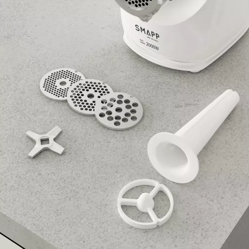 SMAPP 489.8 Tritacarne elettrico, Bianco