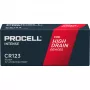 Batteria al litio Duracell CR123A 3V — cella singola, tensione nominale 3V