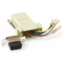 Adattatore di genere MicroConnect SAD008 — RJ45 femmina a DB9 femmina, beige