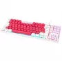 Tastiera gaming meccanica GAMIAC TKL90G con switch Kailh Red, tenkeyless, bianco/rosso