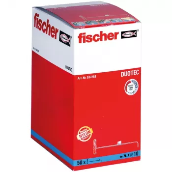 Fischer 537258 tassello a vite / tassello da parete 50 pz. set viti e tasselli 50 mm