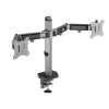 Staffa da incasso per due monitor Deluxe Ergo Office, 17-32, max. 9 kg, ER-449
