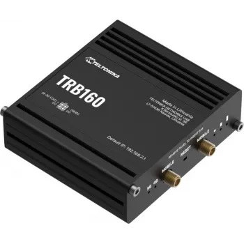Teltonika gateway IoT industriale 4G LTE CAT6, I/O digitale, USB, supporto RMS gateway LTE (TRB160)