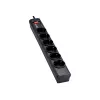 Eaton Protection Strip 6 DIN - ciabatta con protezione da sovratensione (6 prese Schuko, con interruttore) - nero (PS6D)