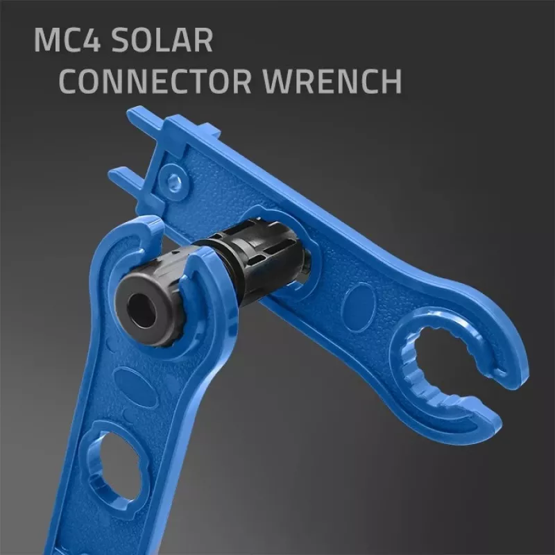 Set di attrezzi solari Qoltec compatibile con connettori MC4 | pinza crimpatrice + spellafili automatica