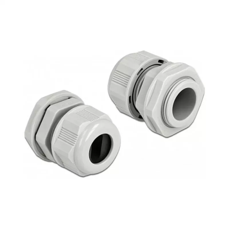 Pressacavo DeLOCK 60386 grigio plastica 2 pz.