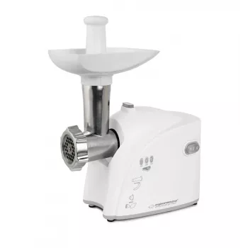 Tritacarne elettrico ESPERANZA EKM032 — 2200 W, bianco, 3 dischi forati, accessori kebbe e salsicce