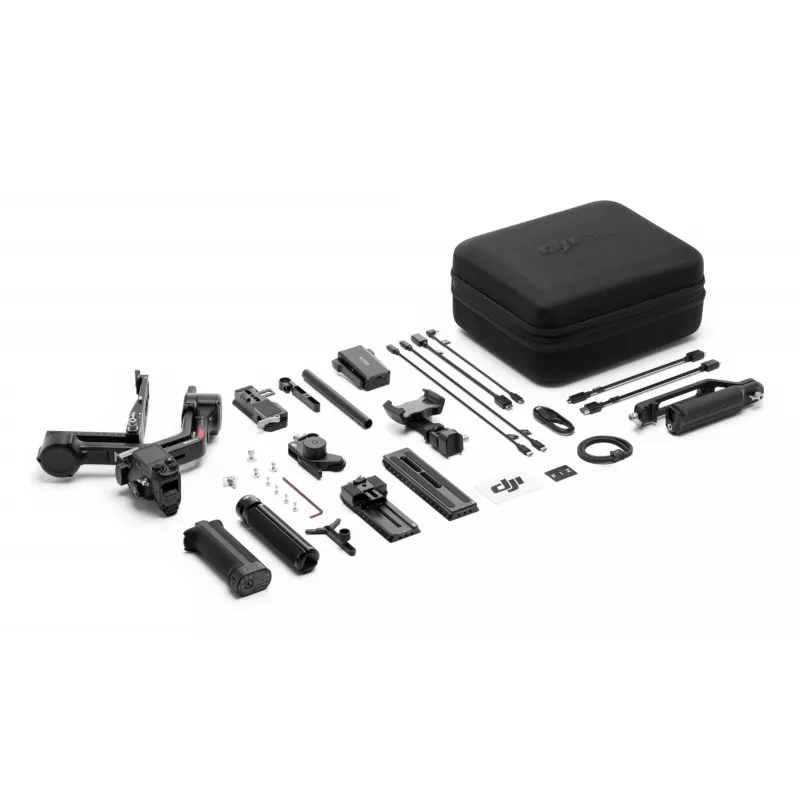 Stabilizzatore per camera a mano DJI RS 4 Pro Combo nero fibra di carbonio batteria 13h