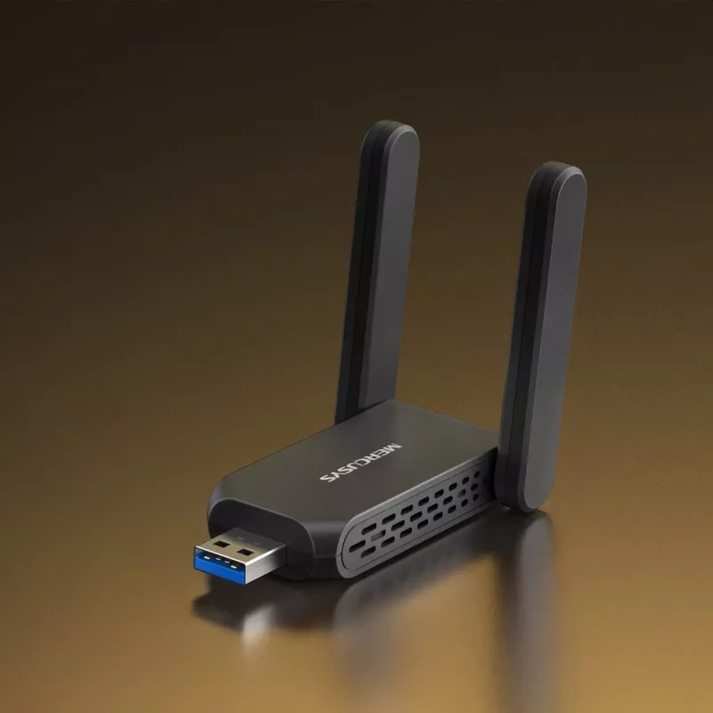 Adattatore USB Wi-Fi MERCUSYS MA72XH AX1800 con antenne High-Gain, USB-A Plug-and-Play