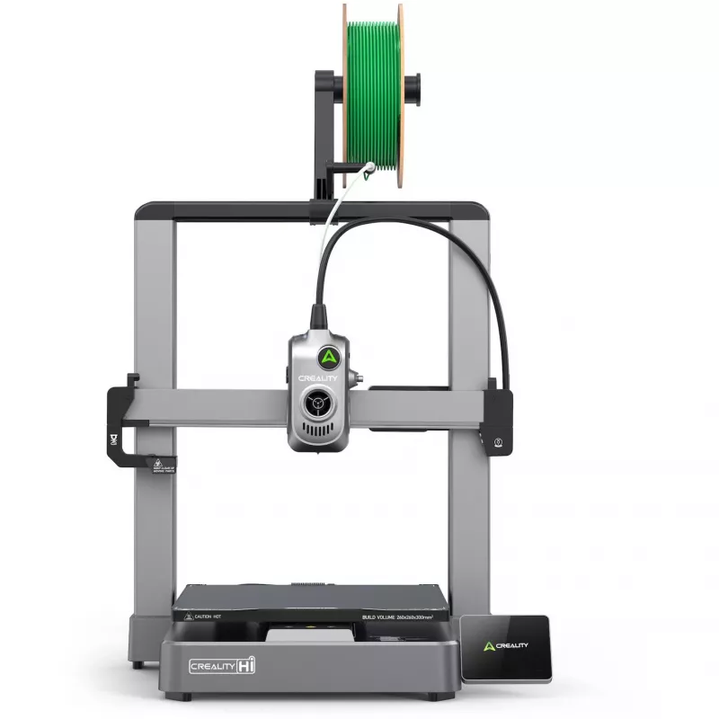 Creality Hi 1001010510 stampante 3D, estrusore diretto, livellamento automatico, argento/nera