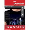 Carta transfer Lomond A4 per tessuti scuri, 10 fogli