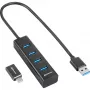 Sharkoon Hub interfacce USB 3.2 Gen 1 (3.1 Gen 1) Type-C 5000 Mbit/s nero