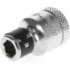 Gedore 1973312 adattatore per inserti, quadro 3/8″ a esagono 1/4″, cromato