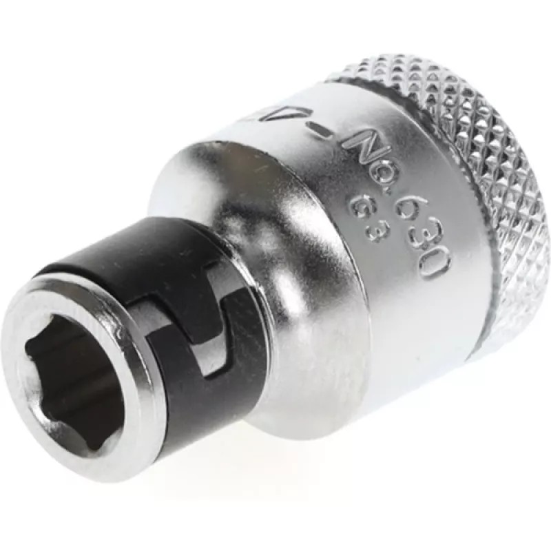 Gedore 1973312 adattatore per inserti, quadro 3/8″ a esagono 1/4″, cromato