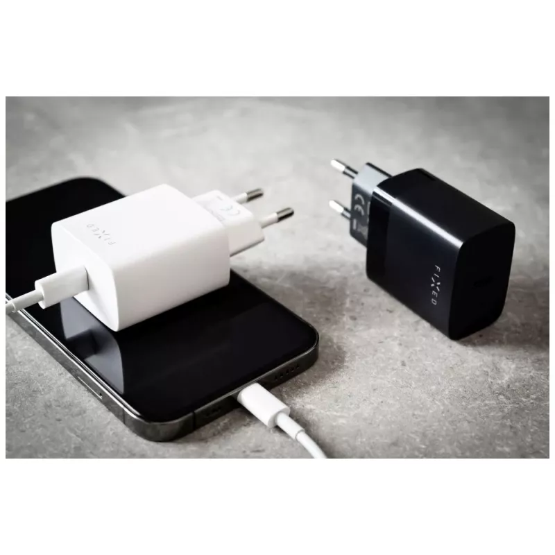Caricabatterie da viaggio FIXED FIXC20N-C-WH 20W USB-C adattatore compatto
