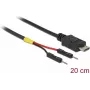 Delock Cavo di alimentazione USB Micro-B a 2 x pin header singolo, 20 cm