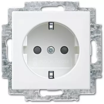 Presa Busch-Jaeger tipo F 2P+E 16 A 250 V bianco