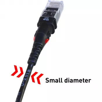PatchSee TP-6A-U/6 nero 1,8 m Cat6a F/UTP cavo di rete patch