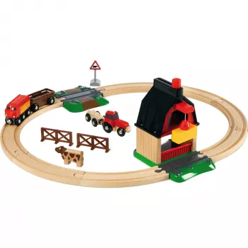 BRIO 33719 set treno fattoria, 20 pezzi