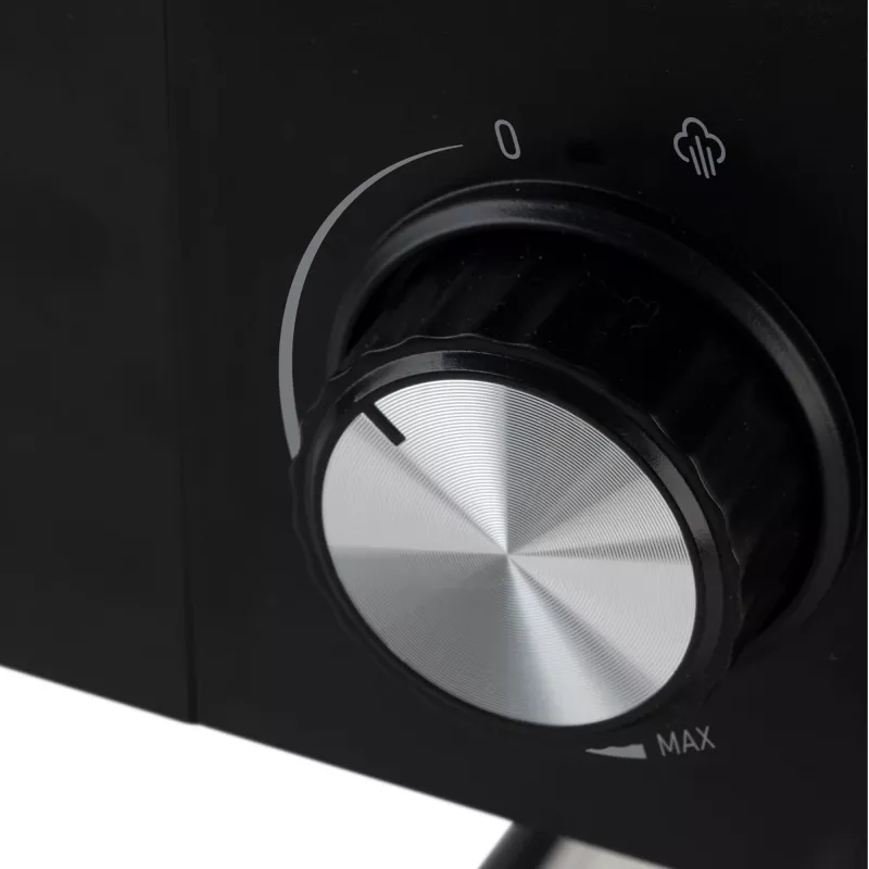 Jata JECA2525 macchina per caffè espresso, 20 bar, 850 W, serbatoio dell'acqua da 1,8 l, tubo vapore, nero / acciaio inox
