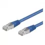 Wentronic Goobay cavo patch CAT 5e, SF/UTP, blu, 0,25 m - mix rame CCA (95203)
