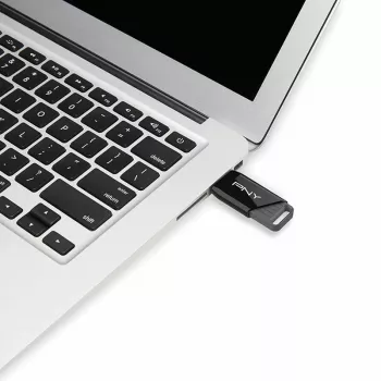 PNY Attaché X, 64 GB, USB Type-A, 3.2 Gen 1 (3.1 Gen 1), 130 MB/s, diapositiva, nero