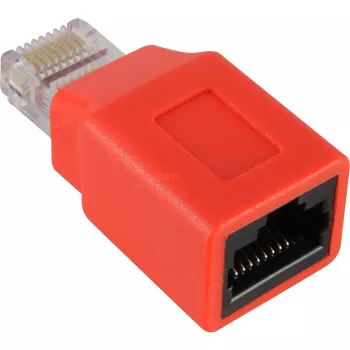 Wentronic Goobay CAT 5e connettore maschio/femmina RJ45, crossover - per reti 100-M (68912)
