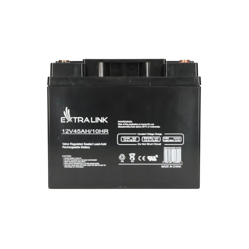 Batteria per UPS Extralink Accumulator AGM 12V 45Ah — piombo-acido sigillata (VRLA), 1 pezzo, nero
