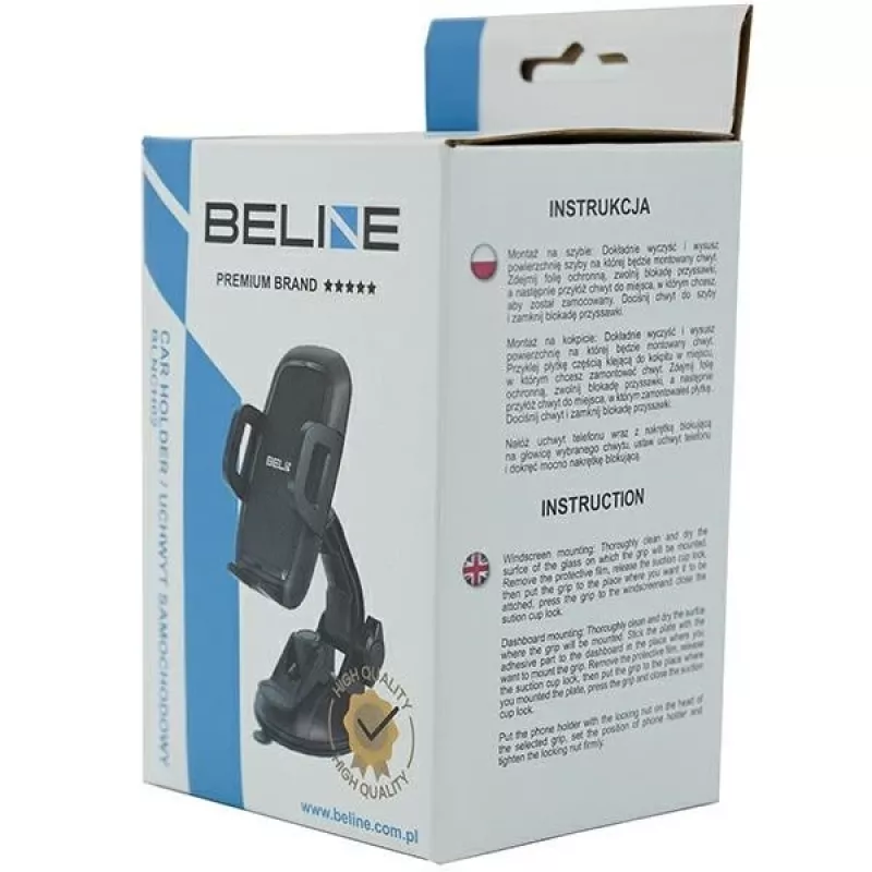 Supporto auto per cellulare Beline Beli02131 supporto 2in1 per parabrezza con angolo regolabile