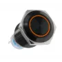 Lamptron LAMP-SW1616L-H pulsante / interruttore antivandalo, 16 mm, Blackline, arancione