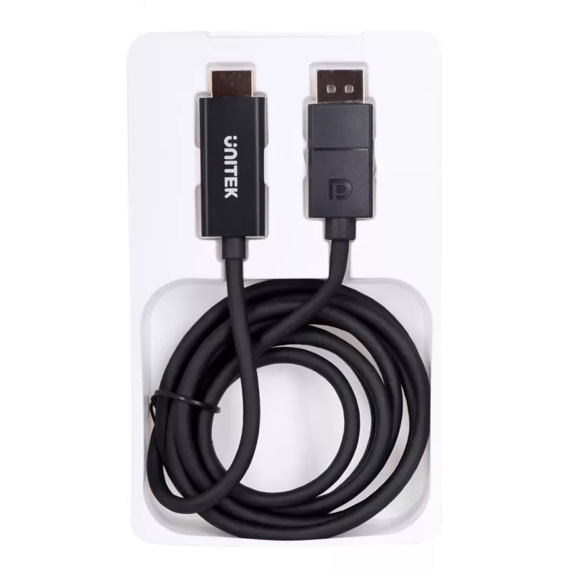 Cavo UNITEK DisplayPort 1.2, HDMI, 4K@60 Hz, 1,8 m, V1608A