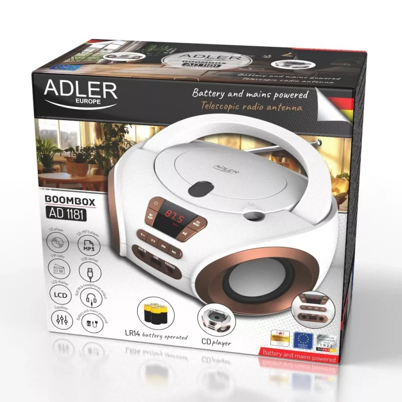 ADLER AD 1181wc - lettore CD/MP3 (Boombox)